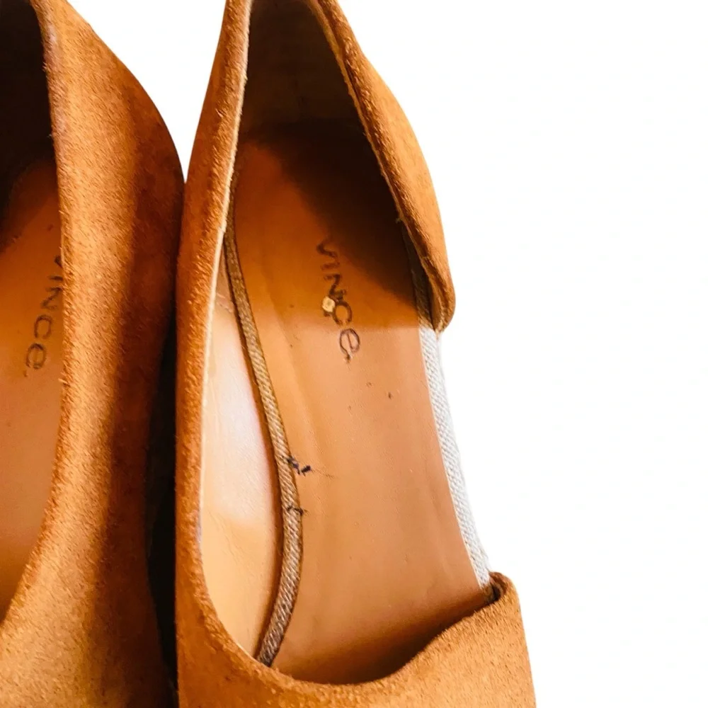 Vince Sonora Cashew Brown Espadrilles Wedges, Size 7 - Picture 7 of 11